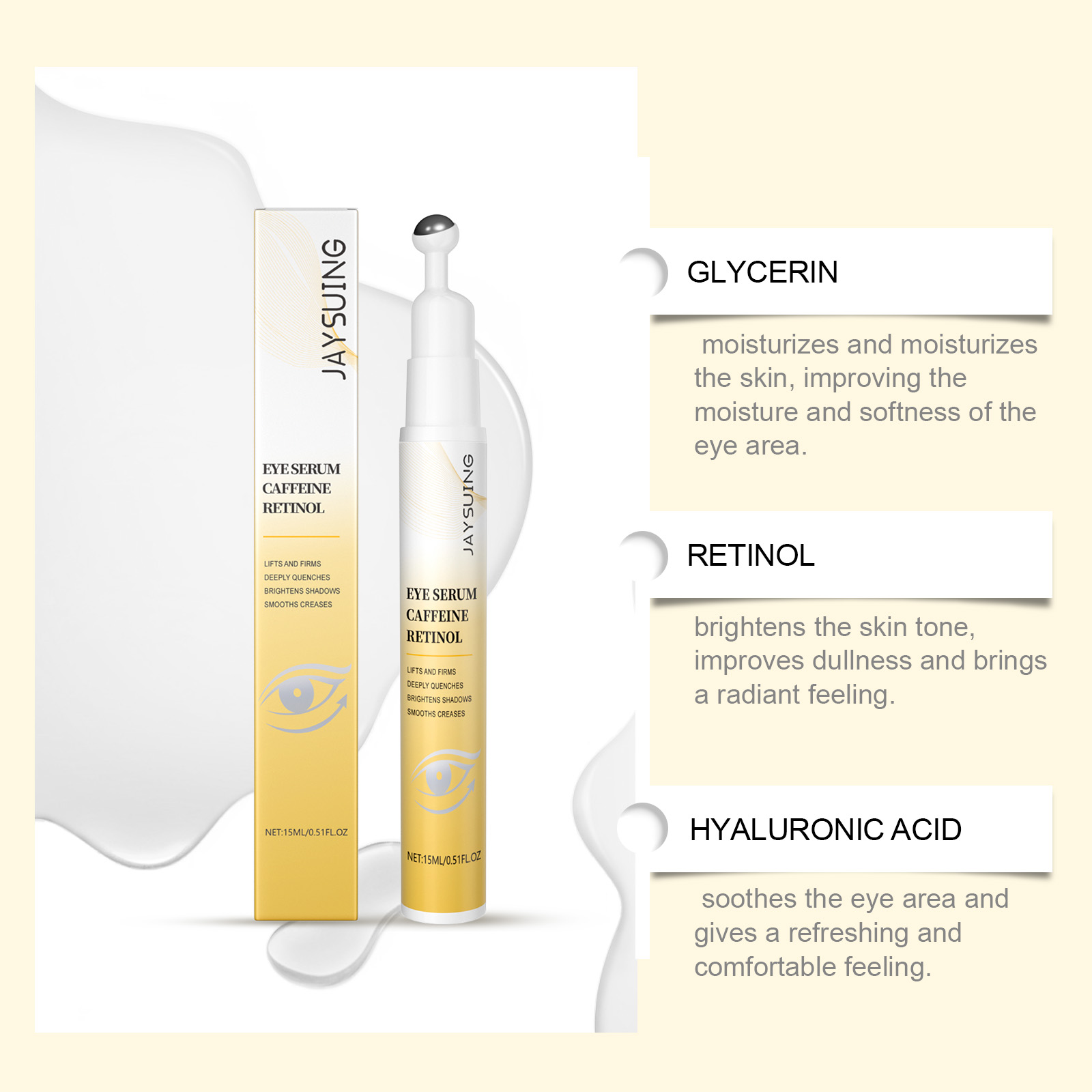 Rullo del siero per gli occhi  - The Ordinary Serum Hyaluronic Acid recensione e prezzo